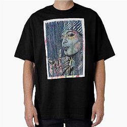 Queen Latifah - Hand Drawn Portrait Oversized T-Shirt