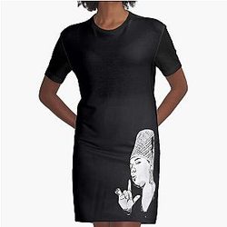 90s Hip Hop Premium Series Queen Latifah T-Shirt Dress