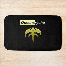 queensryche bandrock metal logo Bath Mat