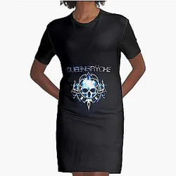 Queensryche Band Graphic T-Shirt Dress