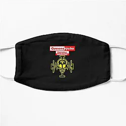 Queensryche Retro T-Shirt Classic Guys Unisex Tee Classic T-Shirt Flat Mask