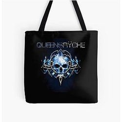 QUEENSRYCHE MUSIC 7 Logo All Over Print Tote Bag