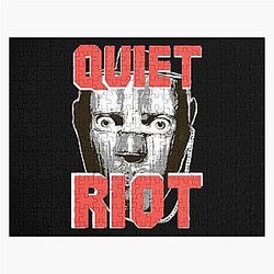 Vintage Quiet Riot metal health TeRRiFieD poster Jigsaw Puzzle