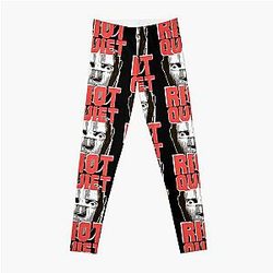 Vintage Quiet Riot metal health TeRRiFieD poster Leggings