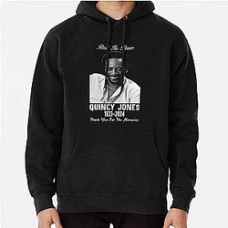 Black White Quincy Jones Hoodie