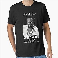 Black White Quincy Jones Essential T-Shirt