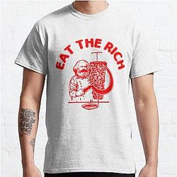Eat The Rich Doner Döner Kebab Karl Marx Socialist Hasan Piker Classic T-Shirt
