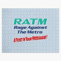 Men Women Ratm Rage Against Gift Metro Aticket   Jigsaw Puzzle RB0812