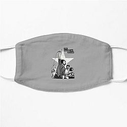 baikdia rage against the machine band bersedih Flat Mask RB0812