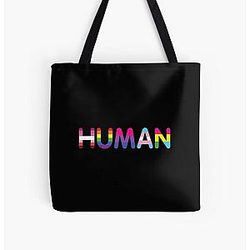 Rainbow Bags - Human Lgbt Flag Gay Pride Month Transgender Lesbian All Over Print Tote Bag RB1603