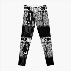 CBGB Ramones Punk Rock Music Black Leggings