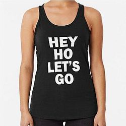 The Ramones - HEY HO LET'S GO Racerback Tank Top