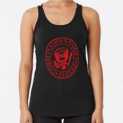 Ramones Logo red, Ramones band, rock Racerback Tank Top