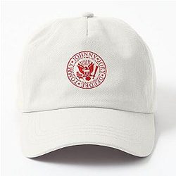 Ramones Logotipo vermelho, Ramones banda, rock Dad Hat