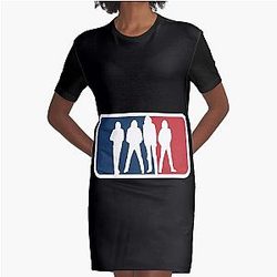 Ramones Vestido gráfico de t-shirt