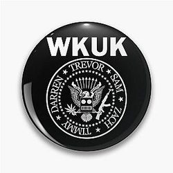 WKUK Ramones Logo (ALL FUNDS GO TO MARS) Pin