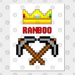 Ranboo Posters - Ranboo Pickaxes  Poster 