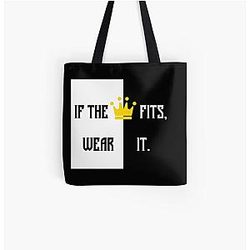 Ranboo Bags - Ranboo Minecraft - If the crown fits 2 All Over Print Tote Bag RB2805