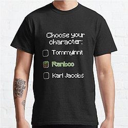 Ranboo T-Shirts - Choose your character - Ranboo Classic T-Shirt RB2805