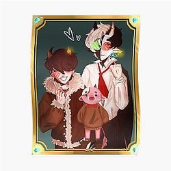 Ranboo Posters - Ranboo Tubbo Technoblade family portrait Bench Trio Poster RB2805