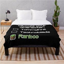 Ranboo Blankets - Choose your character - Ranboo (2) Throw Blanket RB2805