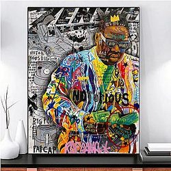 Biggie Smalls Outfit - Pop Art Graffiti Biggie Smalls Rapper Poster Art Print