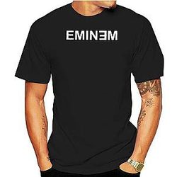Eminem T-Shirt - Rapper Short Sleeve Tee 100% Cotton Basic Tops