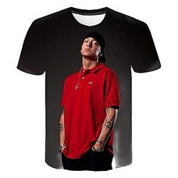 Eminem T-shirt - Eminem 3D Printed Casual T-Shirts