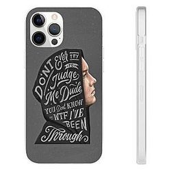 Eminem Outfit - Don't Ever Try To Judge Me Dude Eminem Gray iPhone 12 Case