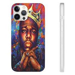 Biggie Smalls Outfit - Crowned Biggie Smalls Abstract Multicolor Art iPhone 12 Cover