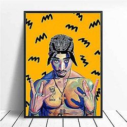 Tupac Painting Posters - Tupac Prints Art Wall Picture Modern Home Decoration