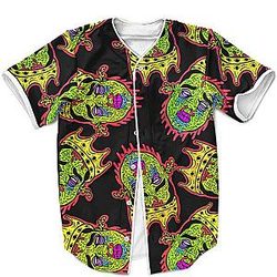 Biggie Smalls Outfit - Big Poppa Biggie Smalls Zombie Acid Drip Pop Culture Black Baseball Jersey