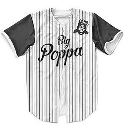 Biggie Smalls Outfit - Biggie Smalls The Notorious MLB Inspired Pinstripe White Black Baseball Jersey