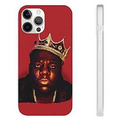 Biggie Smalls Outfit - Crowned Gangsta Rapper Notorious B.I.G. Red iPhone 12 Case