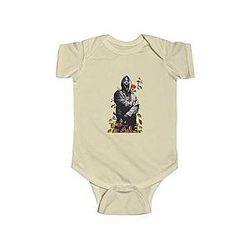 TuPac Outfit - Flowers And Butterflies Tribute To 2Pac Makaveli Baby Onesie