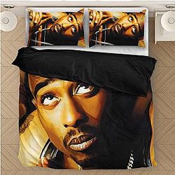 TuPac Outfit - 2pac Shakur Makaveli Fantastic Vintage Picture Bedding Set