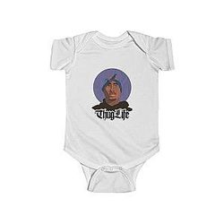 TuPac Outfit - Rapper Tupac Makaveli Shakur Thug Life Cool Baby Toddler Onesie