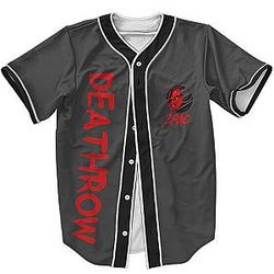 TuPac Outfit - Deathrow Records Gangsta Rapper 2Pac Shakur Baseball Jersey