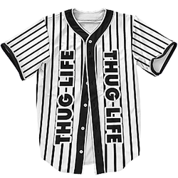 TuPac Outfit - Tupac Shakur Thug Life Me Against The World Art Baseball Jersey