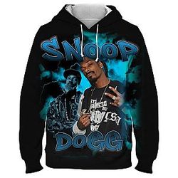 Snoop Dogg Outfit - Hip Hop Snoop Dogg Printed Cool Graphic Hoodie