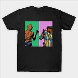 TuPac Outfit - Tupac And Biggie Vintage Graphic T-shirt