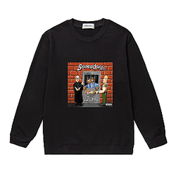 Snoop Dogg Outfit - Snoop Doggy Dogg The Last Meal Cartoon Print Sweatshirt
