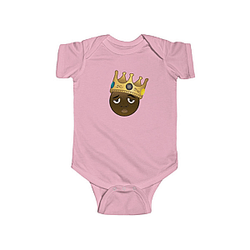 Biggie Smalls Outfit - Biggie Smalls Wearing Crown Emoji Adorable Baby Bodysuit