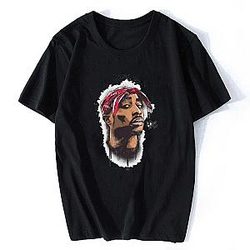 Tupac Outfit - Breathable Cotton Printed Fashion Tupac T-shirt