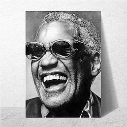 Ray Charles's music blended blues and gospel Ray Charles Posters