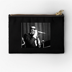 Ray Charles was a member of the Rock and Roll Hall of Fame Ray Charles Zipper Pouches