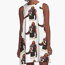 Ray Lewis Celebration Baltimore Ravens Icon A-Line Dress