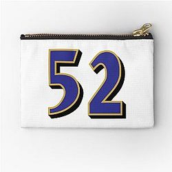 Ray Lewis 52 Zipper Pouch