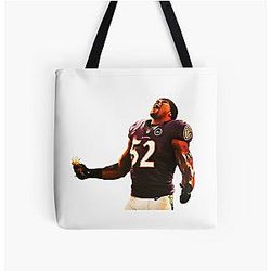 Ray Lewis Celebration Art Baltimore Ravens Icon Tote Bag