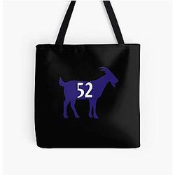 Ray Lewis is the GOAT Baltimore Ravens All Over Print Tote Bag